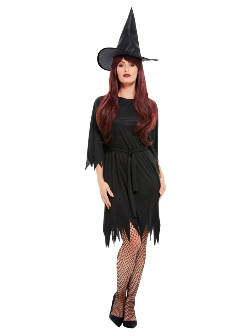 Spooky Witch Halloween Ladies Fancy Dress Costume - Image 2