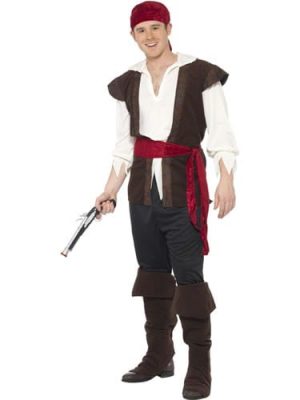 Pirate Men's Fancy Dress Costume (NEW)