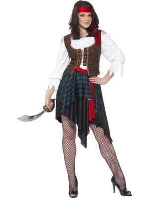 Pirate Lady Ladies Fancy Dress Costume