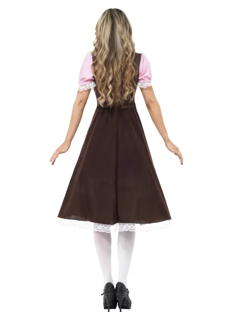Tavern/Bavarian German Beer Girl Longer Length Ladies Fancy Dress Costume - Image 3