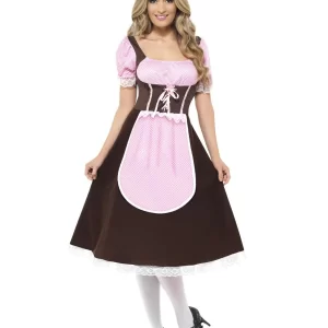 Tavern/Bavarian German Beer Girl Longer Length Ladies Fancy Dress Costume