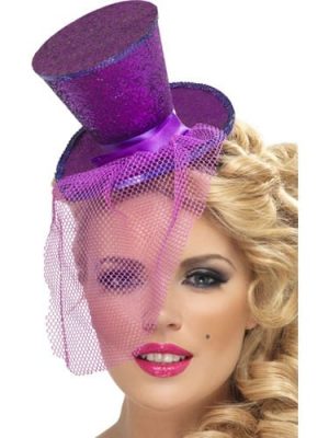 Fever Purple Mini Top Hat