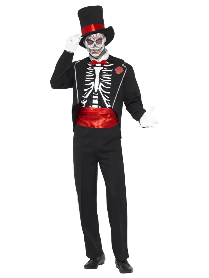 Day of the Dead Men's Halloween Fancy Dress Costume