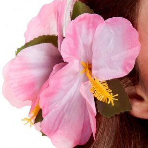 Hawaiian Flower Hairclip Pink-0