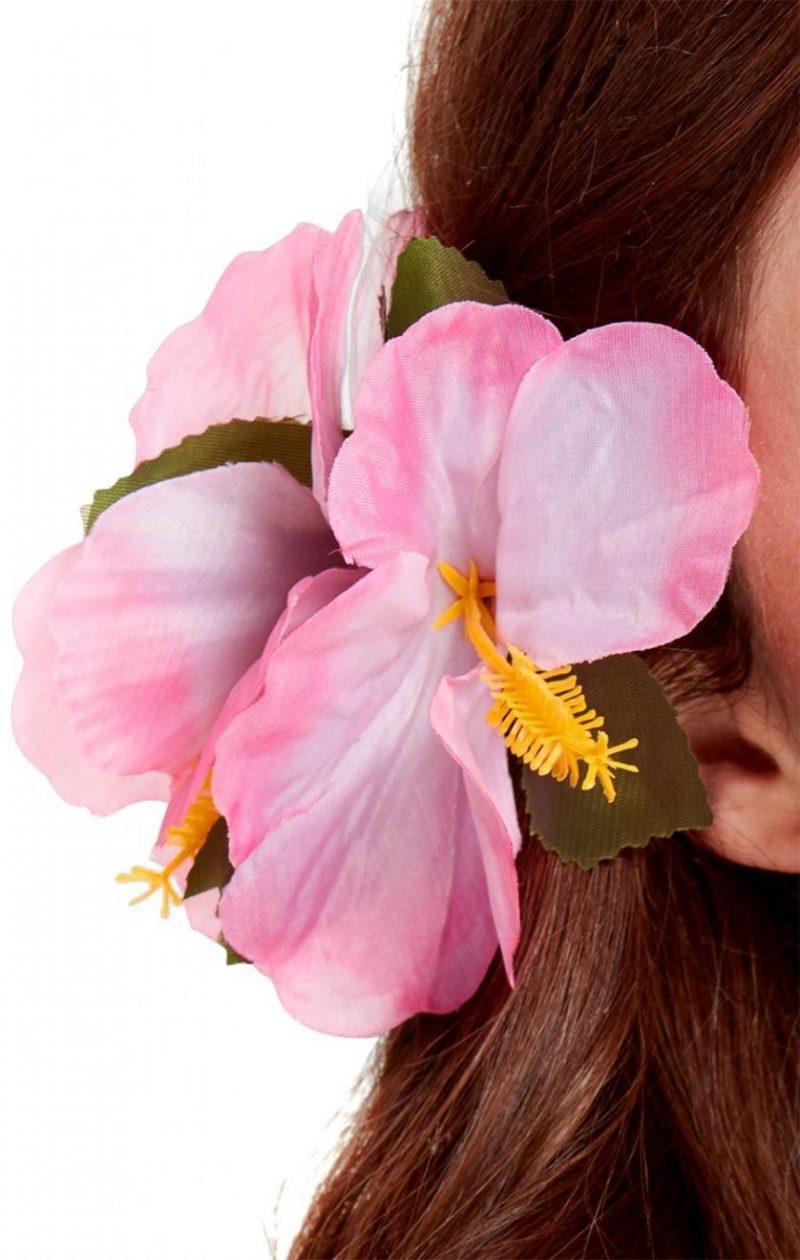 Hawaiian Flower Hairclip Pink-0