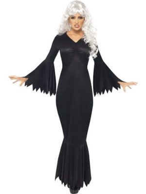 Midnight Vamp Ladies Halloween Fancy Dress Costume