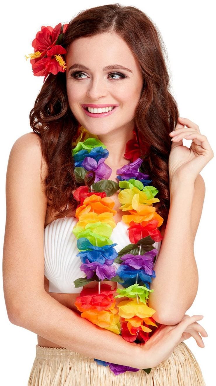 Bright Large Rainbow Lei