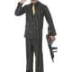 Gold Pinstripe Gangster Men's Fancy Dress Costume