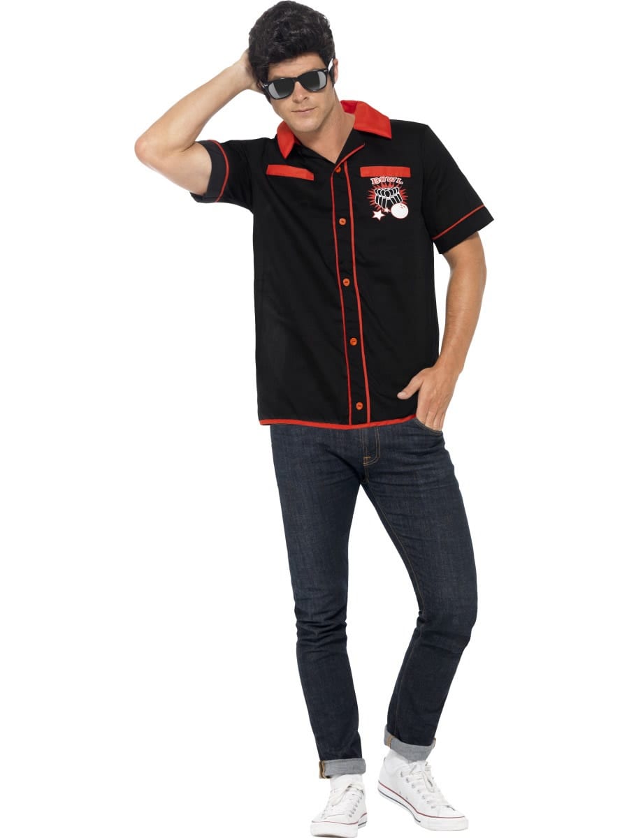 1950's Bowling Shirt Men's Fancy Dress Costume