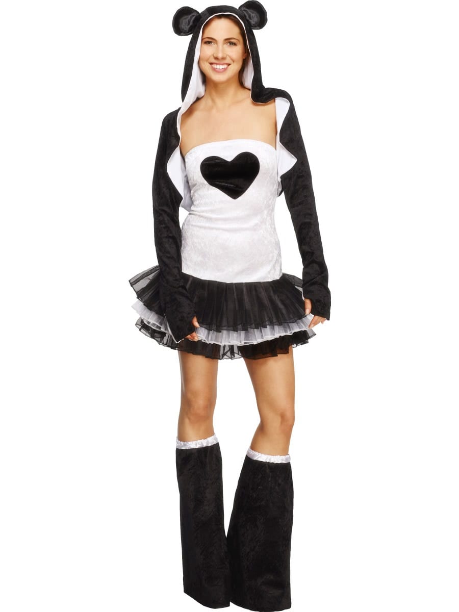 Fever Collection Panda Ladies Fancy Dress Costume