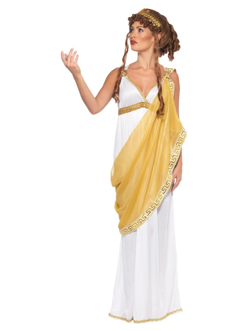 Helen of Troy/Grecian of Goddess Ladies Fancy Dress Costume - Image 2