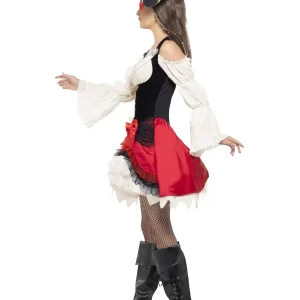 Glamorous Lady Pirate Ladies Fancy Dress Costume - Image 2