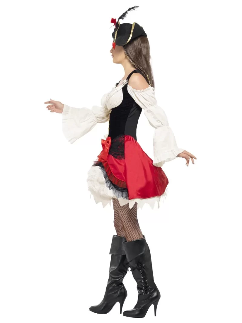 Glamorous Lady Pirate Ladies Fancy Dress Costume - Image 2