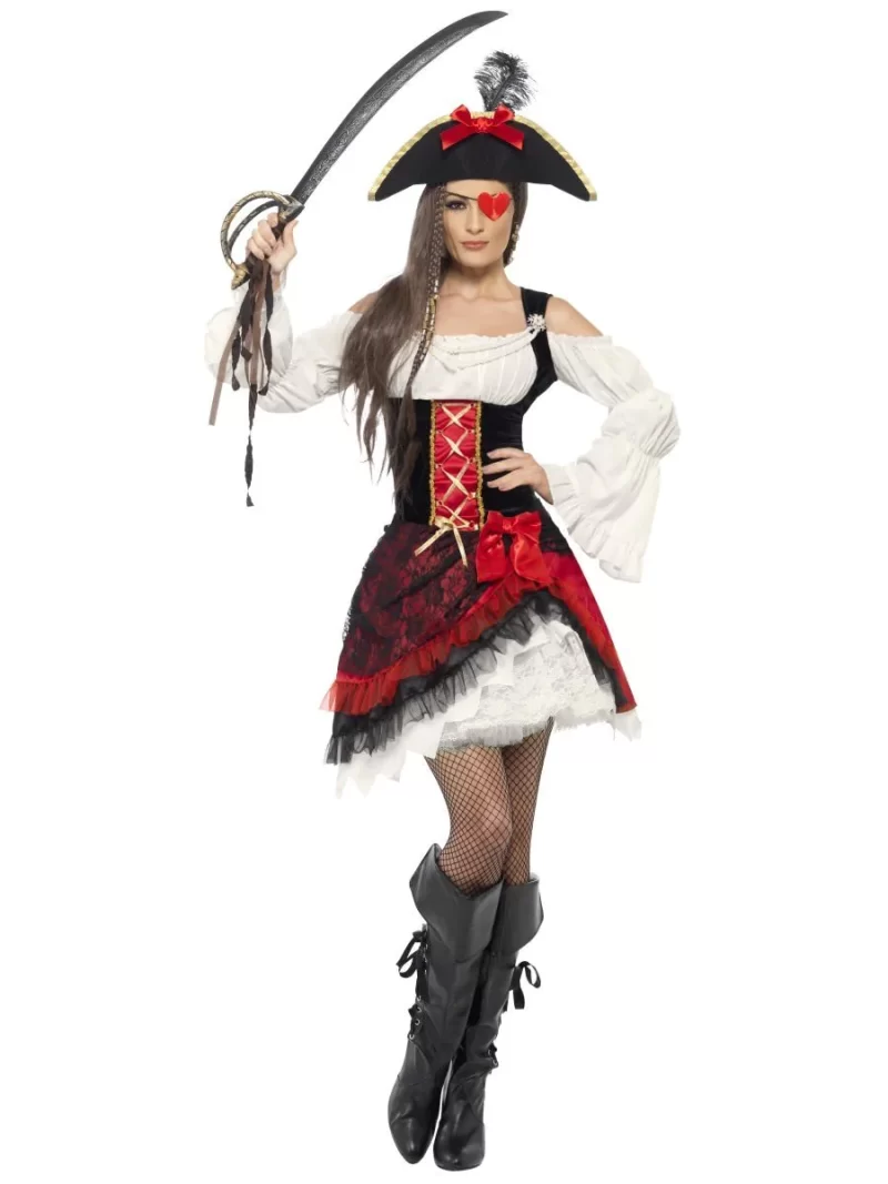 Glamorous Lady Pirate Ladies Fancy Dress Costume