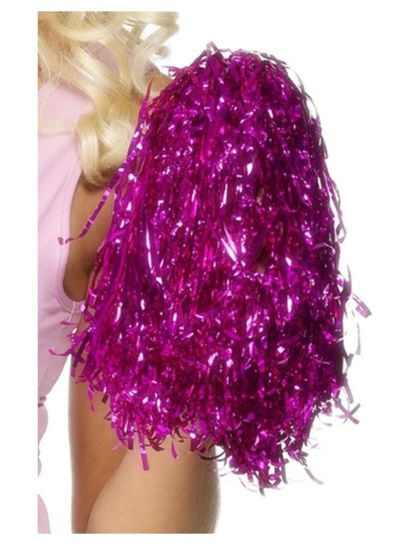 Pom Poms Tinsel Pink