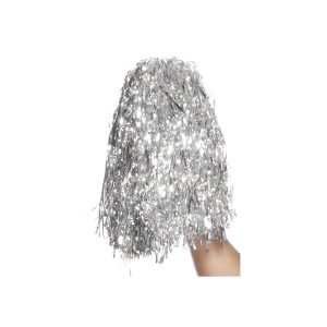 Pom Poms Tinsel Silver