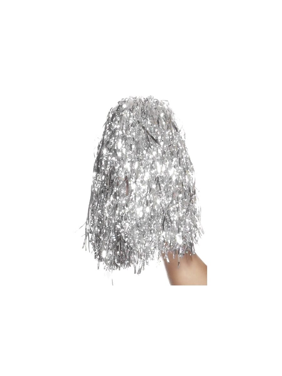 Pom Poms Tinsel Silver