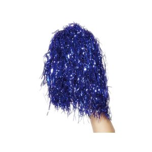 Pom Poms Tinsel Blue