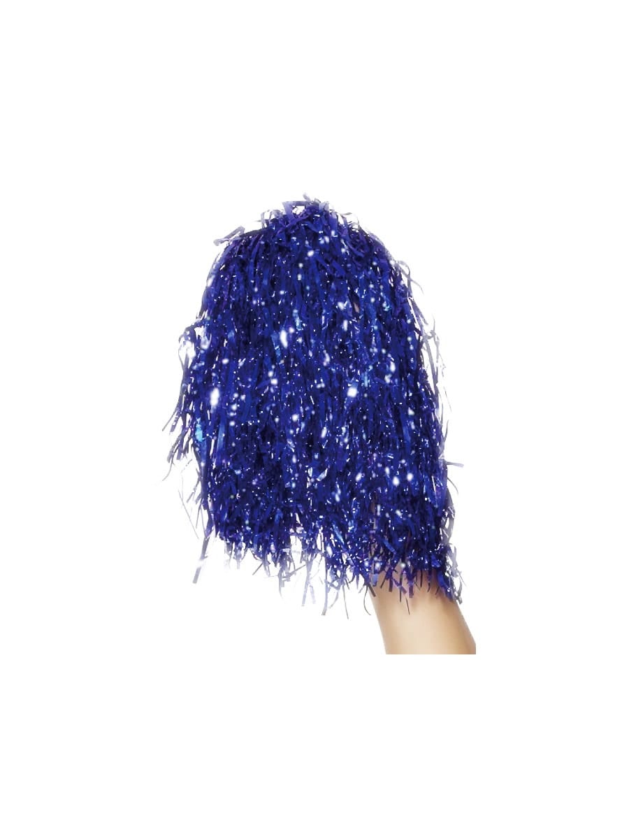 Pom Poms Tinsel Blue