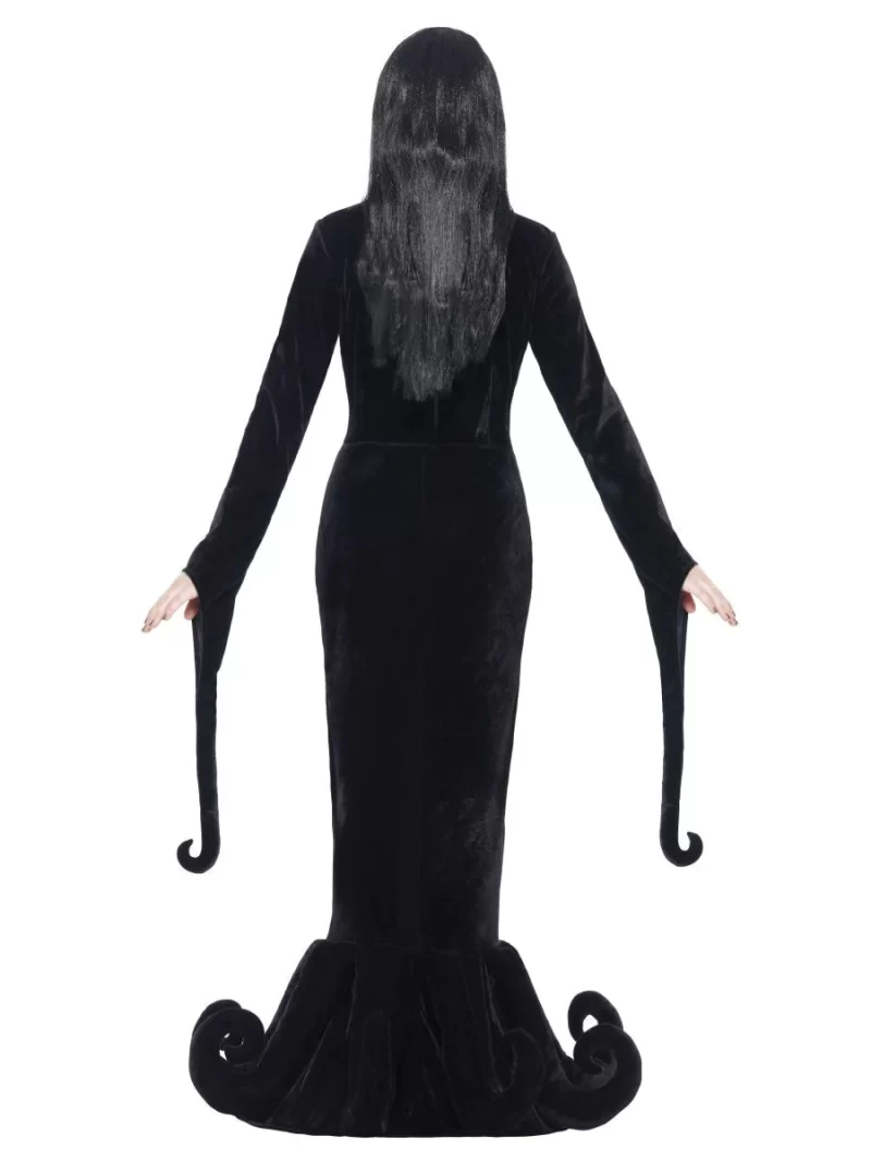 Gothic Manor Duchess of the Manor (Morticia) Ladies Halloween Fancy Dress Costume - Image 3