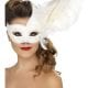 Ornate Columbina White Eyemask