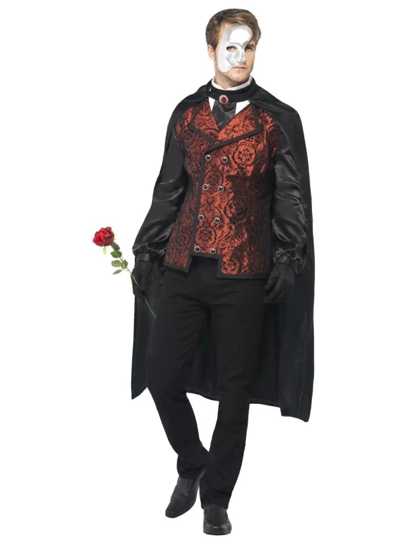 Dark Opera Masquerade Men's Halloween Fancy Dress Costume