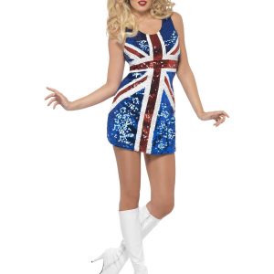 Fever All That Glitters Rule Brittania (Union Jack) Ladies Fancy Dress Costume - Image 2