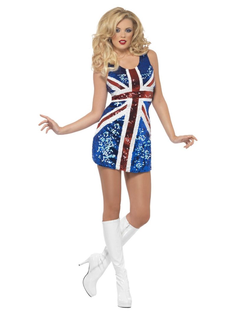 Fever All That Glitters Rule Brittania (Union Jack) Ladies Fancy Dress Costume - Image 2