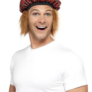Tam-O-Shanter Tartan Hat with Hair