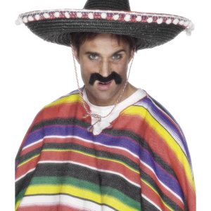 Sombrero Black with Bobbles