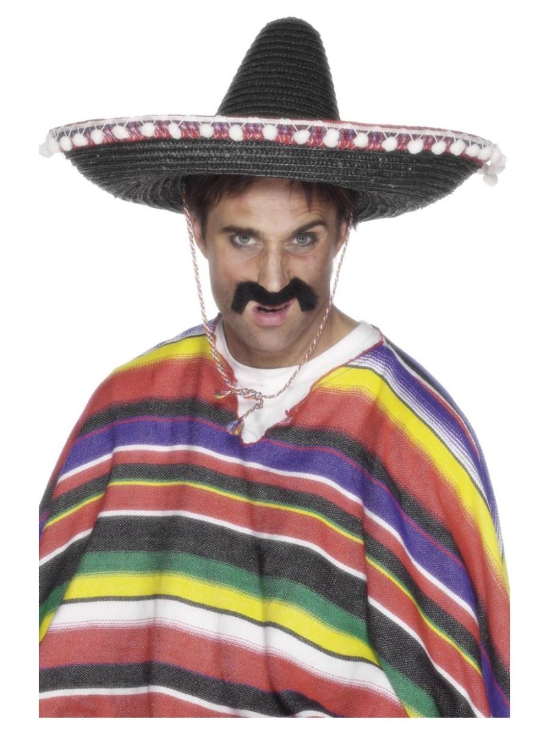 Sombrero Black with Bobbles