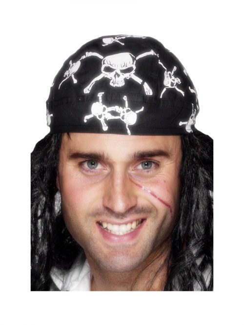 Pirate Bandana with Skull & Crossbones