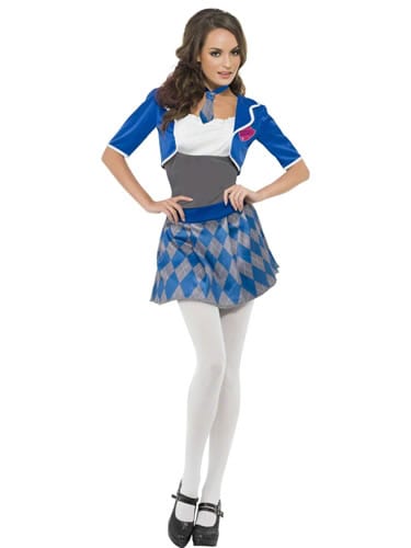 Fever Collection Naughty Schoolgirl Ladies Fancy Dress Costume