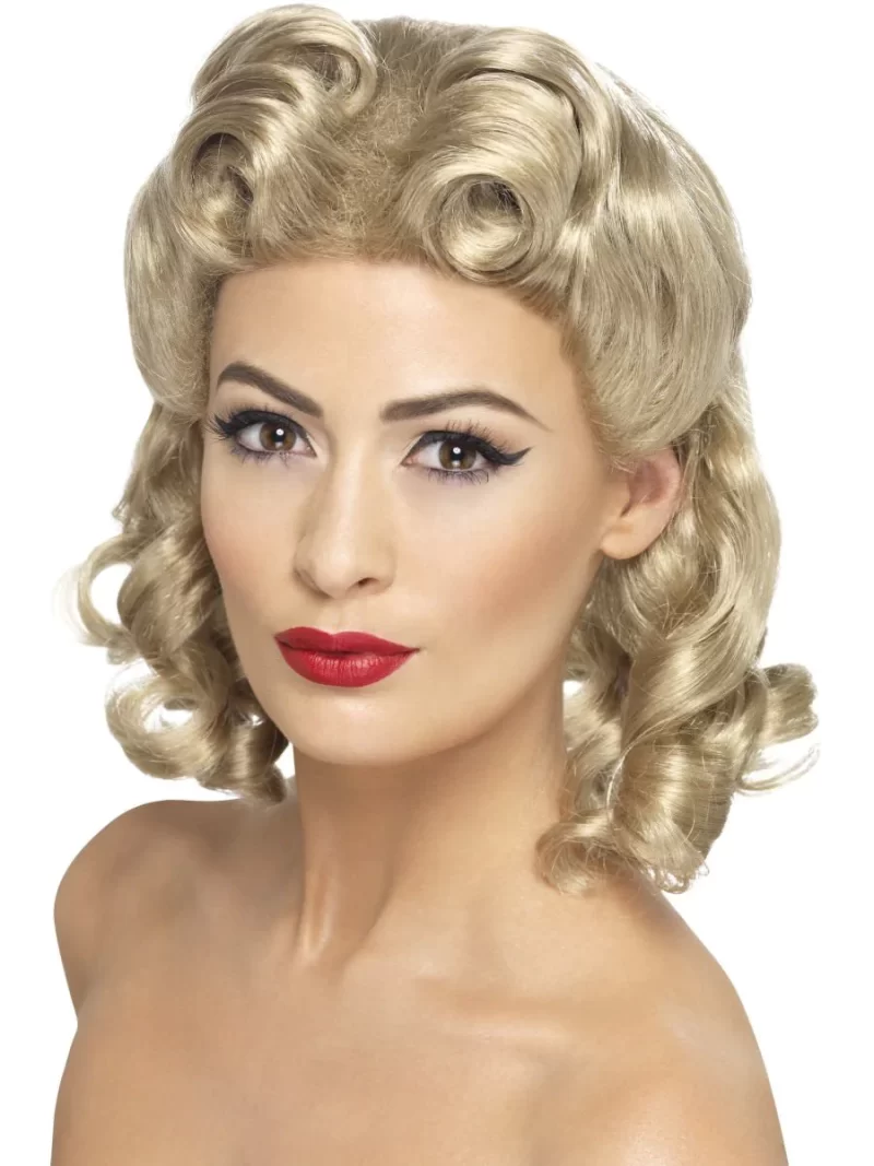 1940's Pin Up Sweetheart Blonde Wig