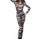 Bodysuit Camouflage Ladies Fancy Dress Costume