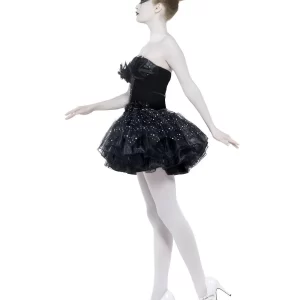 Dark Gothic Swan Masquerade Halloween Ladies Fancy Dress Costume - Image 2