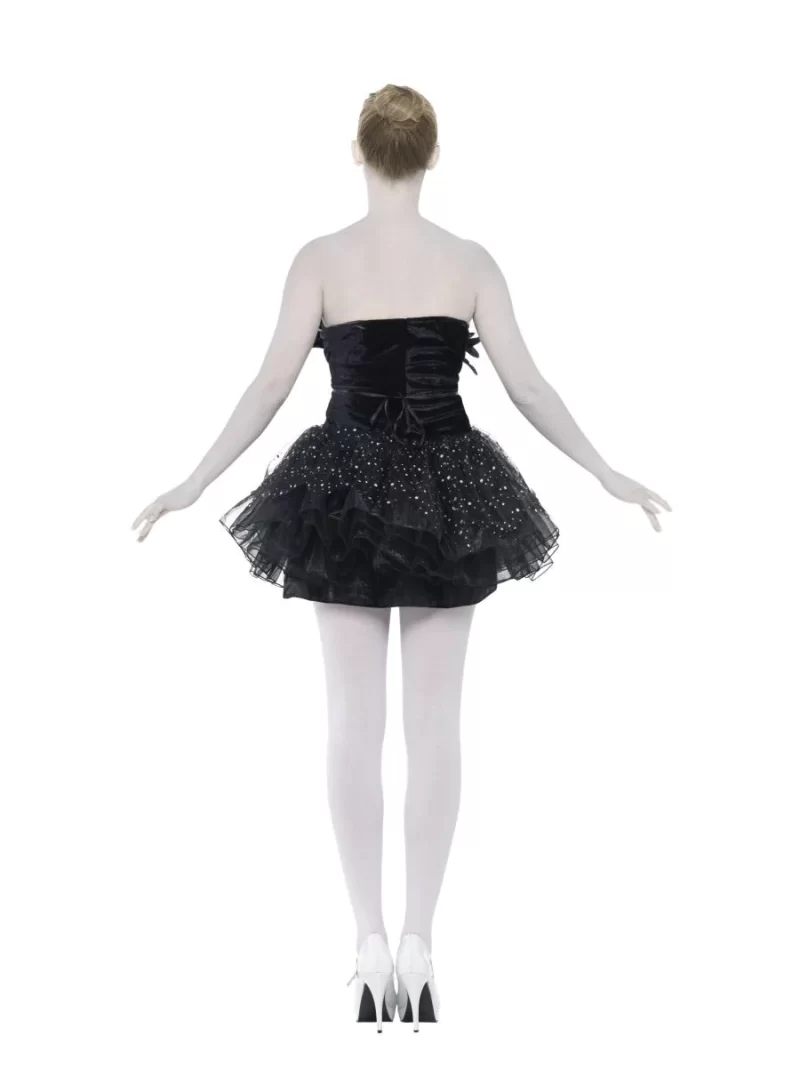 Dark Gothic Swan Masquerade Halloween Ladies Fancy Dress Costume - Image 3