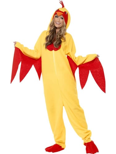 Chicken Fleece Unisex Animal Fancy Dress Costume