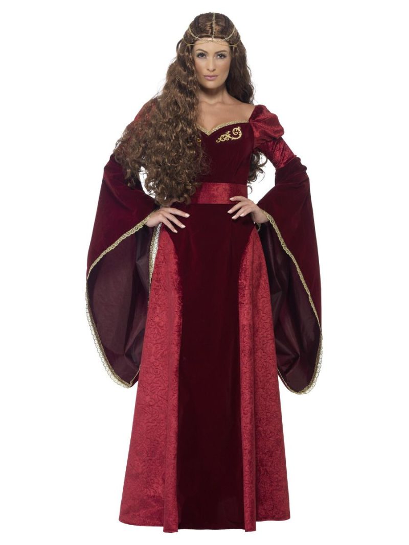 Medieval Queen Deluxe Ladies Fancy Dress Costume