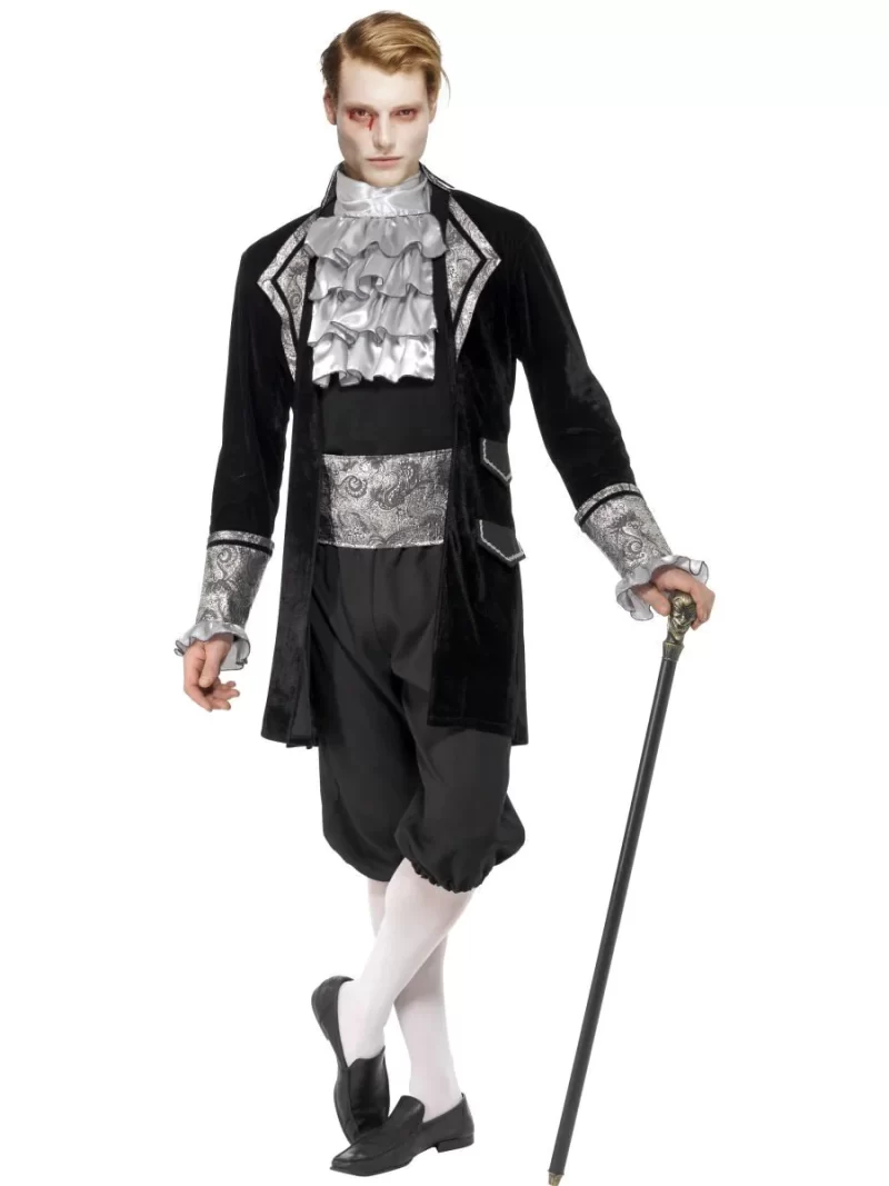 Fever Collection Baroque Vampire Mens Halloween Fancy Dress