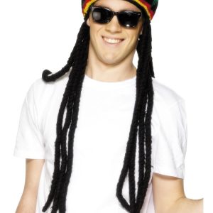 Rasta Beret with Attached Dreadlocks