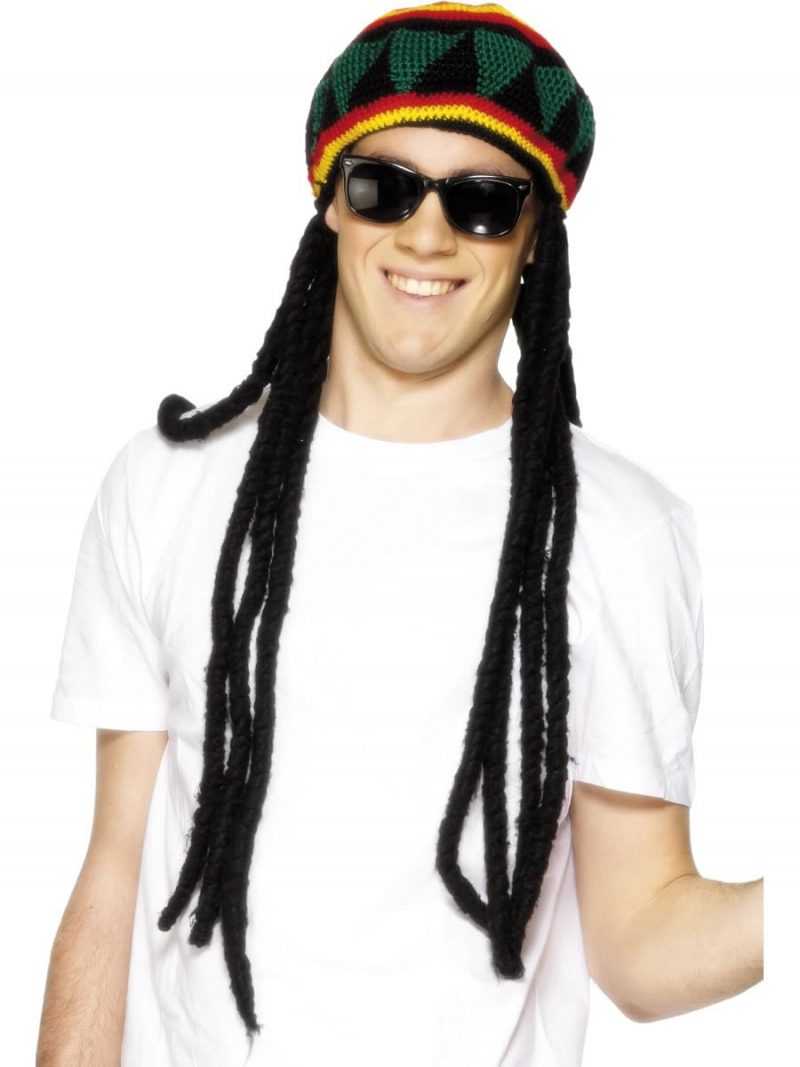 Rasta Beret with Attached Dreadlocks