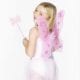 Child's Pink Butterfly Wing Set