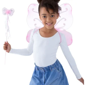 Child's Pink Butterfly Wing Set - Image 2