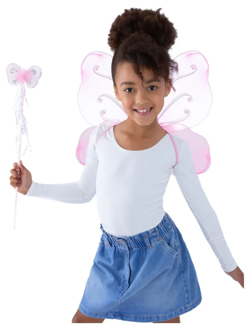 Child's Pink Butterfly Wing Set - Image 2
