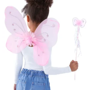 Child's Pink Butterfly Wing Set
