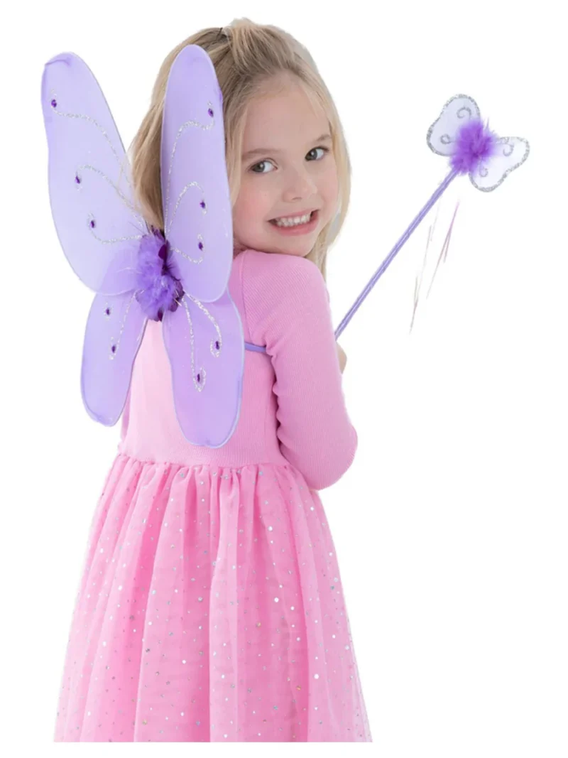 Child's Purple Butterfly Wing Set