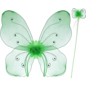 Childs Green Butterfly Wing Set - Image 2