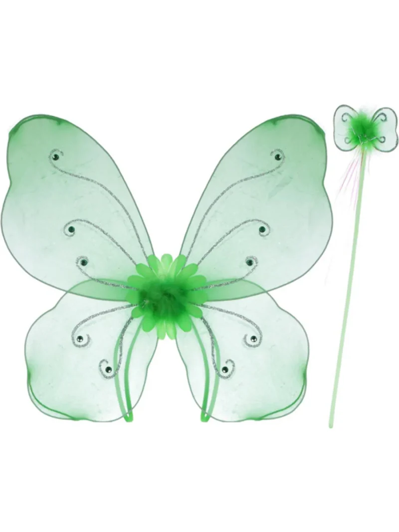 Childs Green Butterfly Wing Set - Image 2