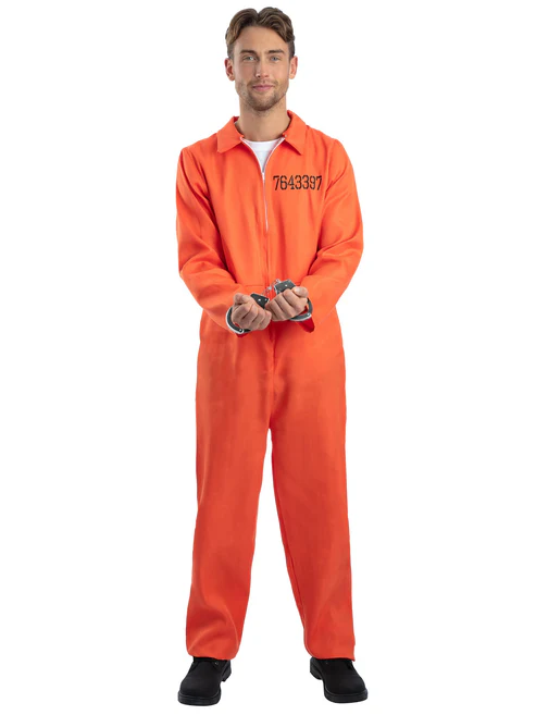 Escaped Prisoner Mens Fancy Dress Costume